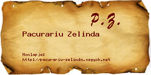 Pacurariu Zelinda névjegykártya